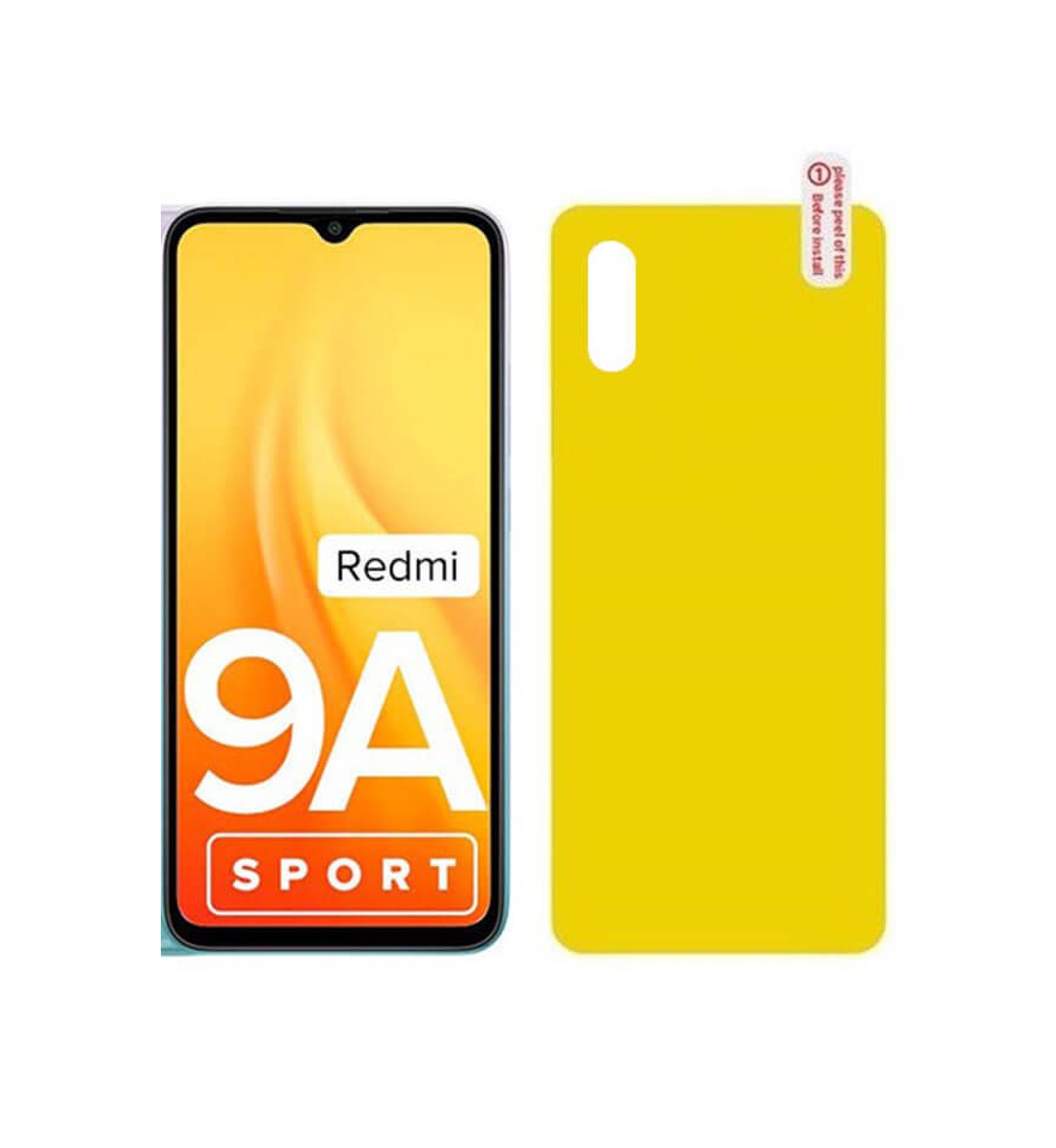 برچسب محافظ پشت گوشی شیائومی 9A